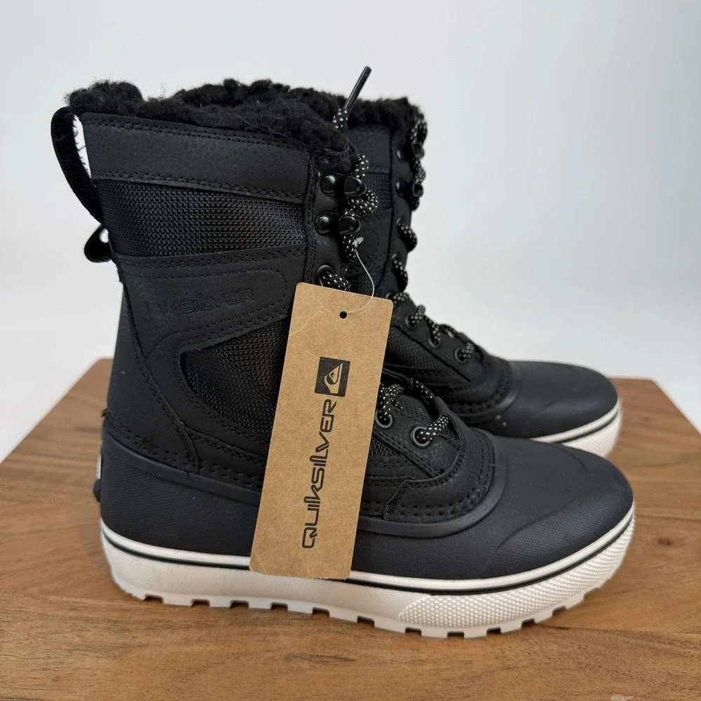 New NWOB Big Kids Quicksilver Sub Zero Hi Insulated Winter Snow Boots Sz 3 Y
